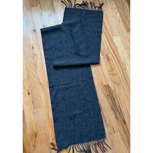 Charcoal gray MUJI scarf 100% wool